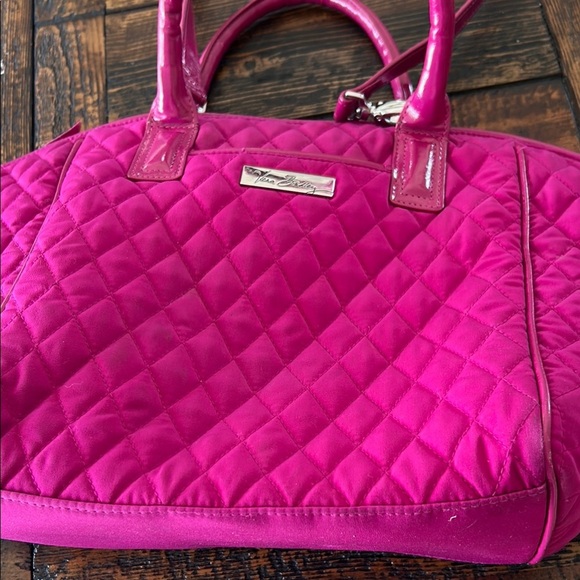 Vera Bradley Pink Quilted Shoulder Bag with Plush Design - Picture 12 of 12